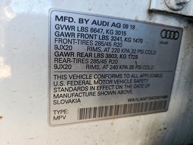 2019 AUDI Q7 PREMIUM PLUS 13