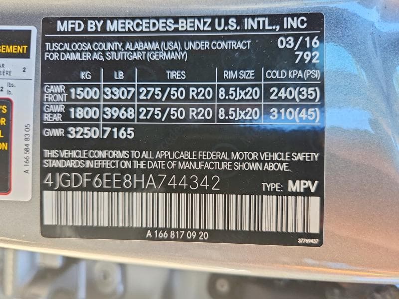 2017 MERCEDES-BENZ GLS 450 4MATIC 13