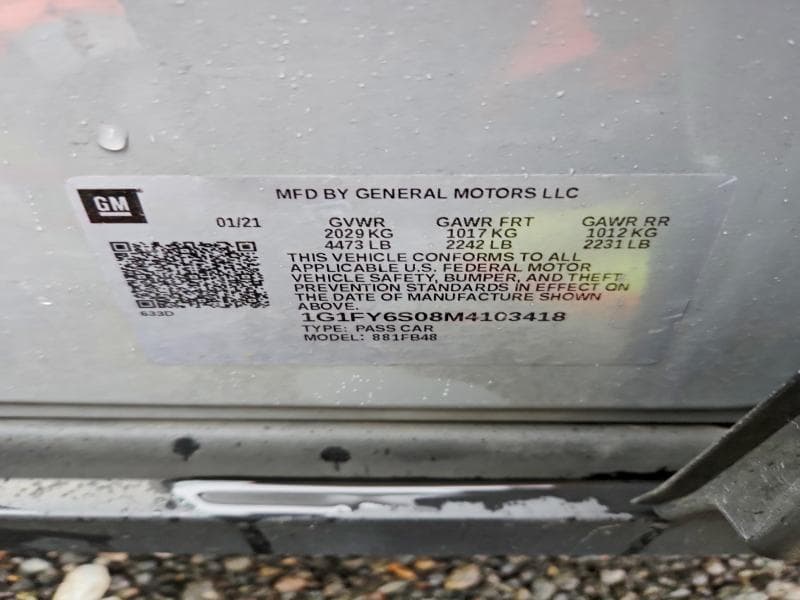 2021 CHEVROLET BOLT EV LT 13