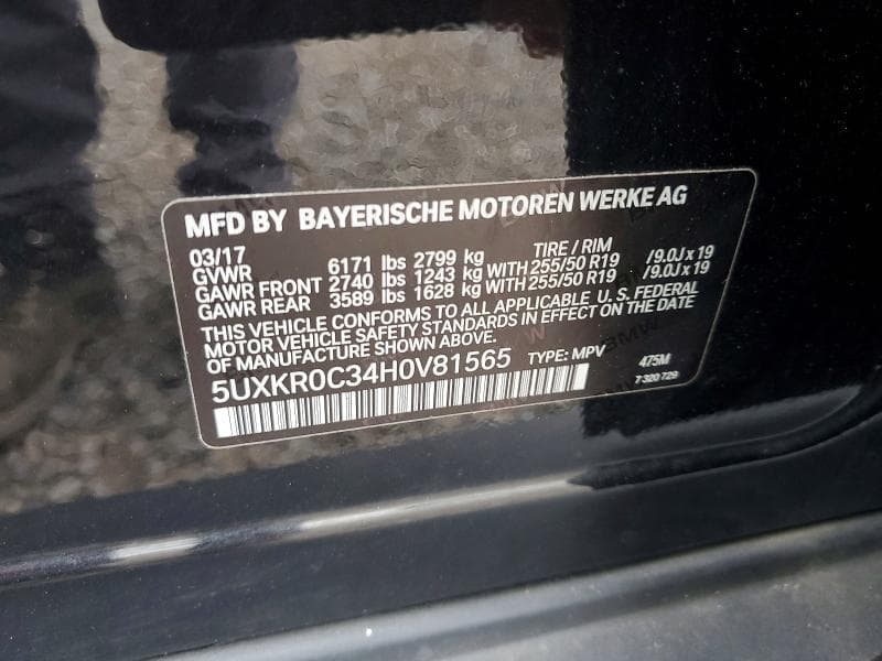 2017 BMW X5 XDRIVE35I 13