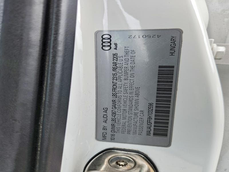 2017 AUDI A3 PREMIUM 12