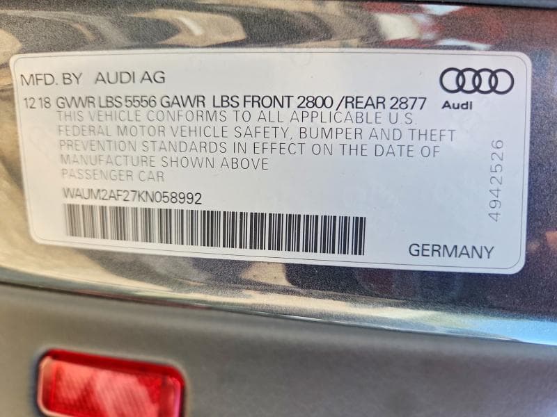 2019 AUDI A6 PRESTIGE 12