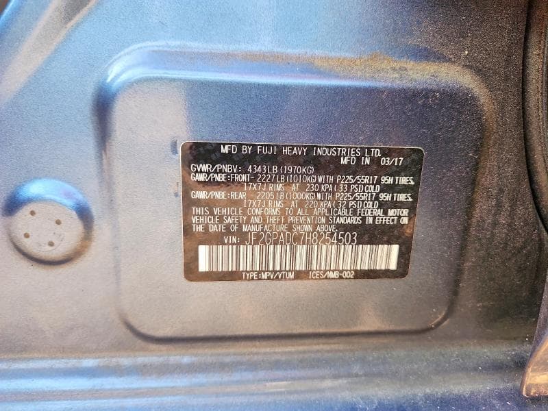 2017 SUBARU CROSSTREK PREMIUM 13