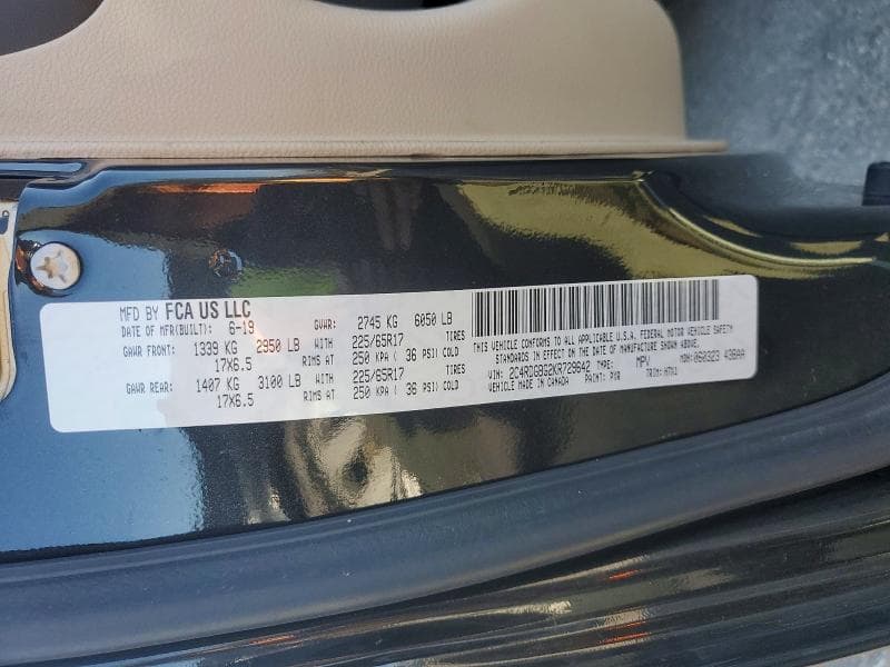 2019 DODGE GRAND CARAVAN SE 13