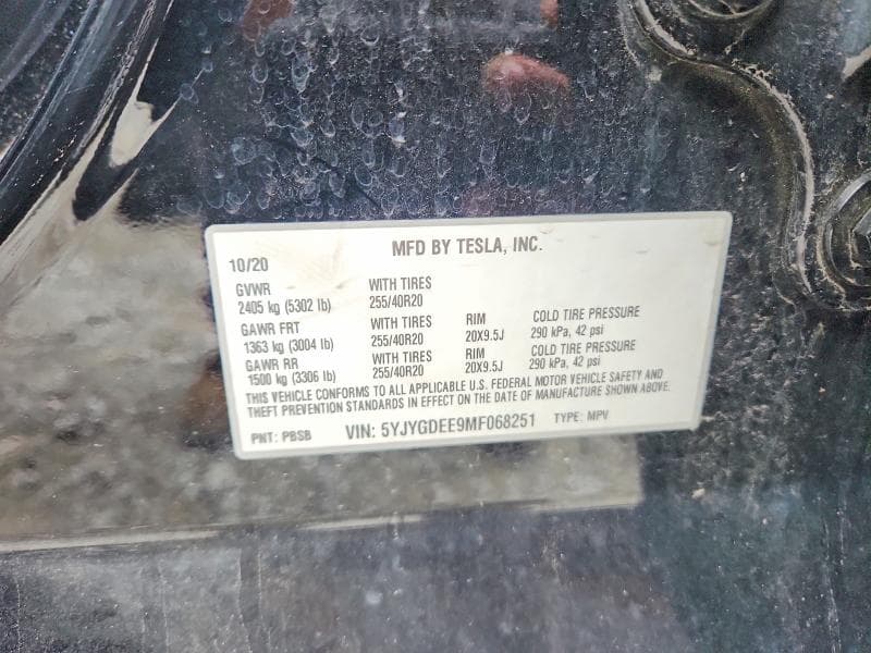 2021 TESLA MODEL Y 13