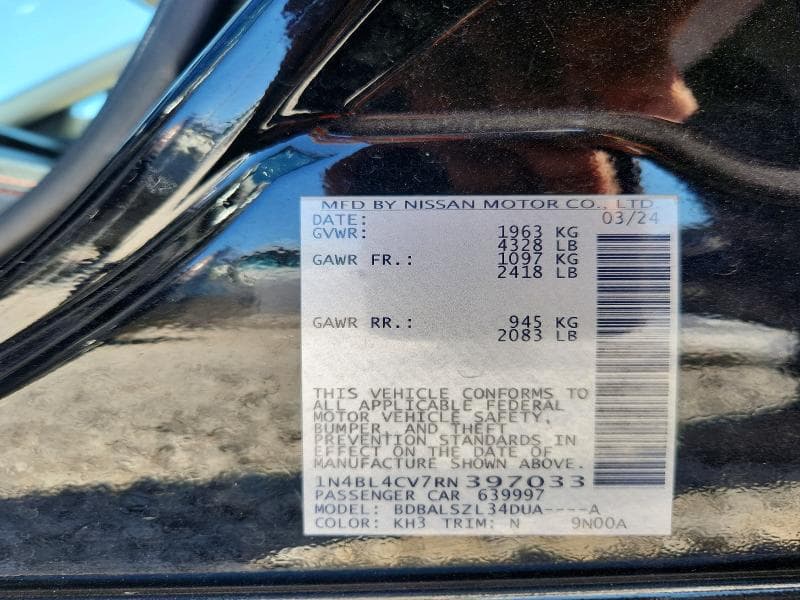 2024 NISSAN ALTIMA SR 12