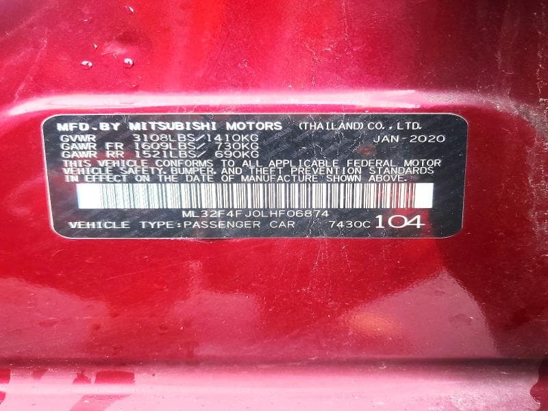 2020 MITSUBISHI MIRAGE G4 SE 13