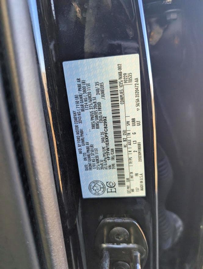 2023 FORD F150 SUPERCREW 12