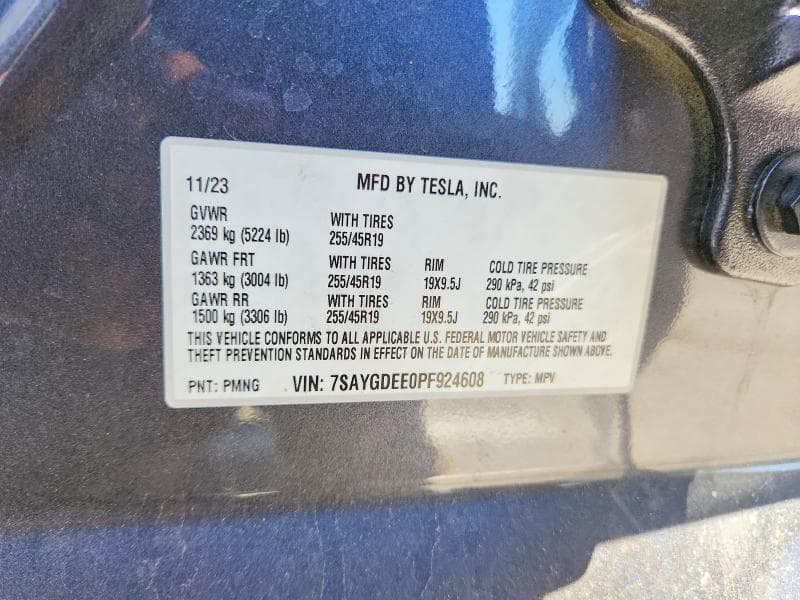 2023 TESLA MODEL Y 12