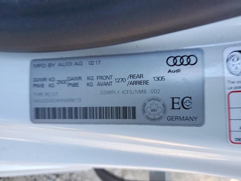 2017 AUDI A7 QUATTRO PROGRESSIV/TECHNIK S LINE 12