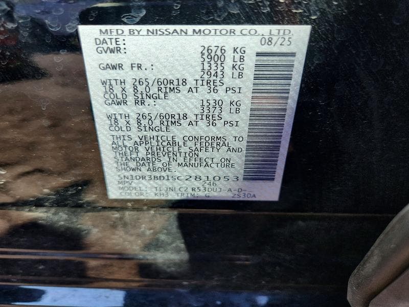 2025 NISSAN PATHFINDER ROCK CREEK 13