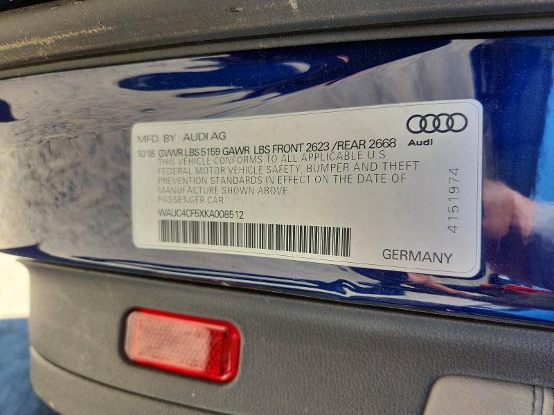 2019 AUDI S5 PRESTIGE 12