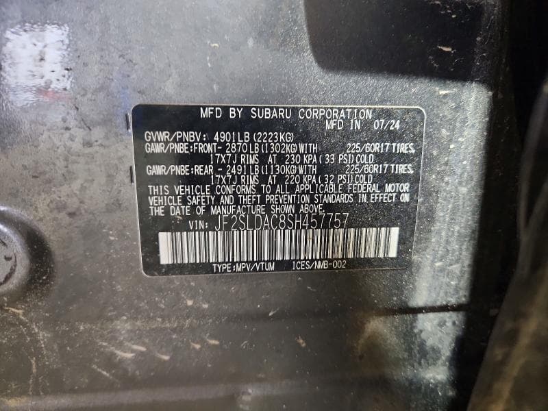 2025 SUBARU FORESTER 12