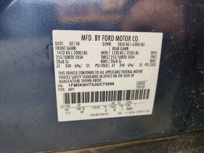 2018 FORD EXPLORER PLATINUM 13