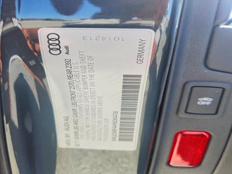 2017 AUDI A4 PREMIUM PLUS 12