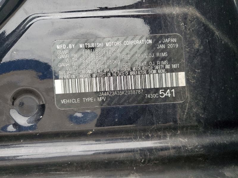2019 MITSUBISHI OUTLANDER SE 13