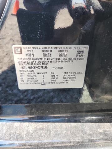 2017 GMC SIERRA K1500 SLT 12