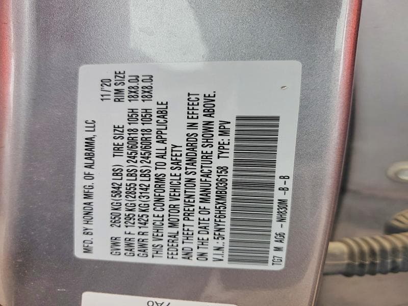 2021 HONDA PILOT EXL 13