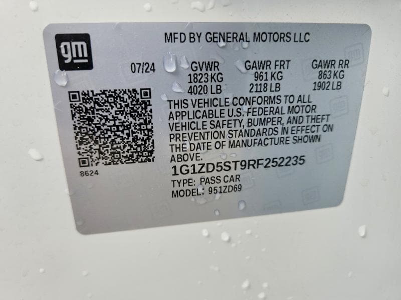 2024 CHEVROLET MALIBU LT 12