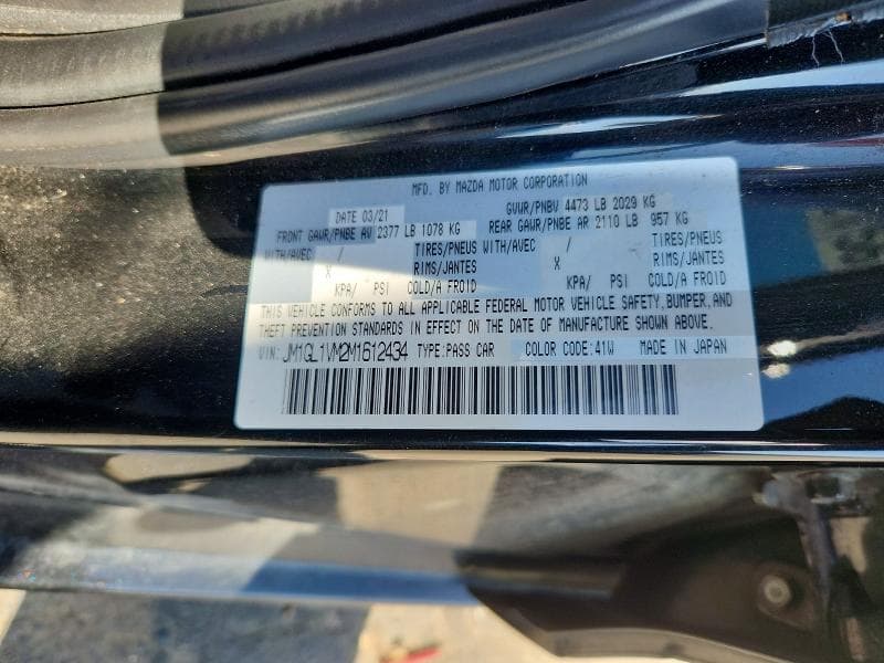 2021 MAZDA 6 TOURING 12
