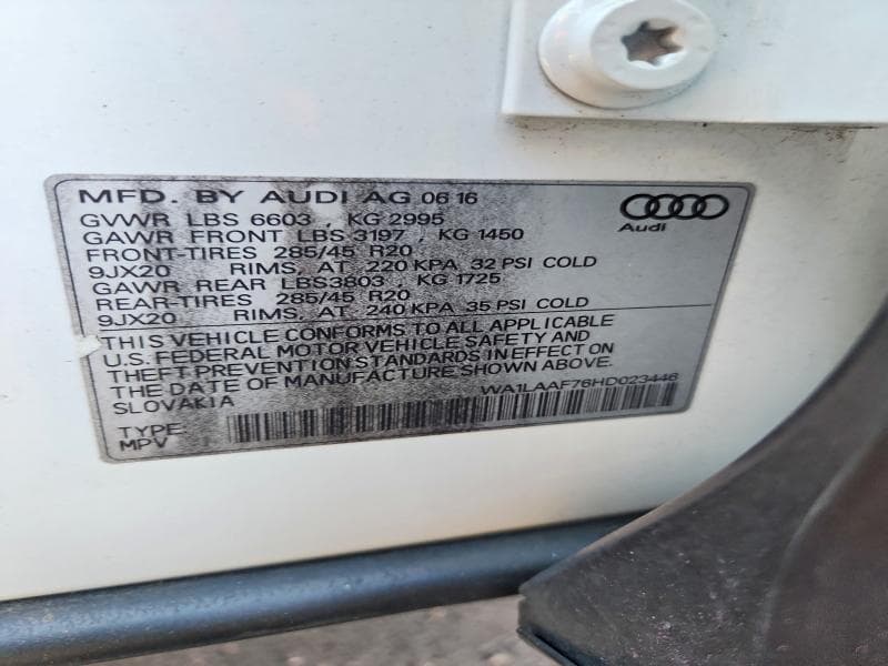 2017 AUDI Q7 PREMIUM PLUS 12