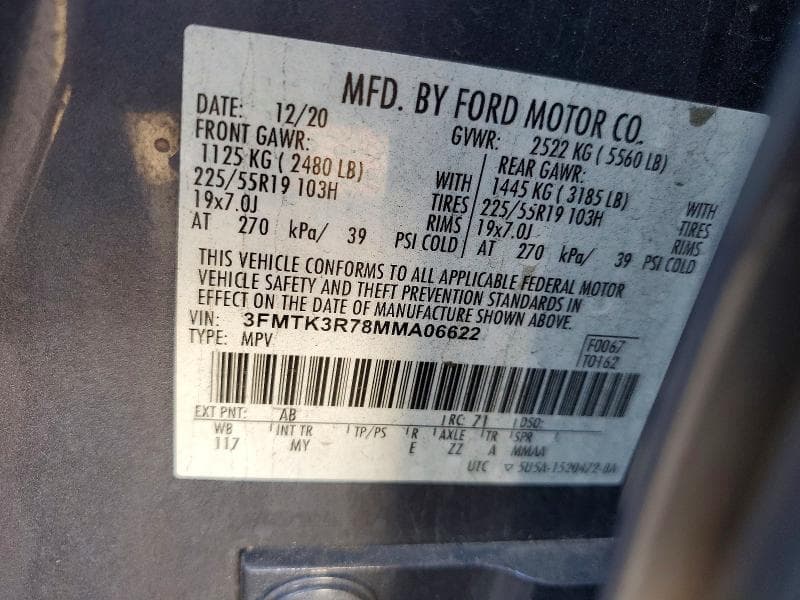 2021 FORD MUSTANG MACH-E PREMIUM 14