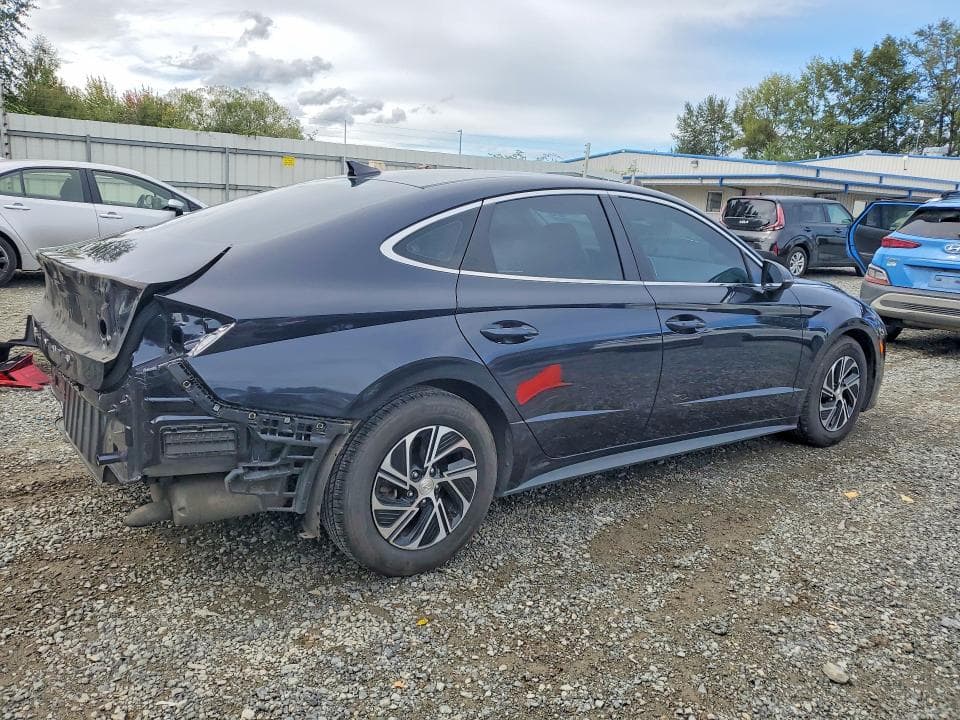 2022 HYUNDAI SONATA HYBRID BLUE 3
