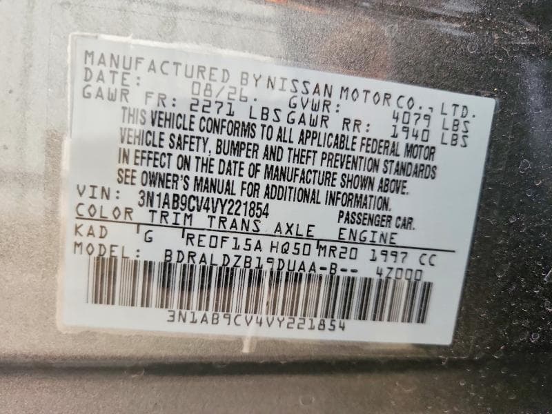 2027 NISSAN SENTRA SV 13