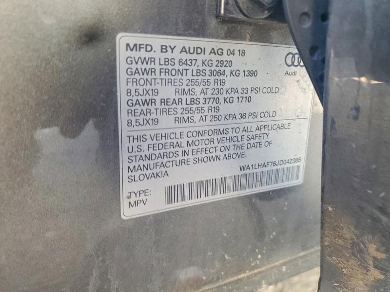 2018 AUDI Q7 PREMIUM PLUS 13