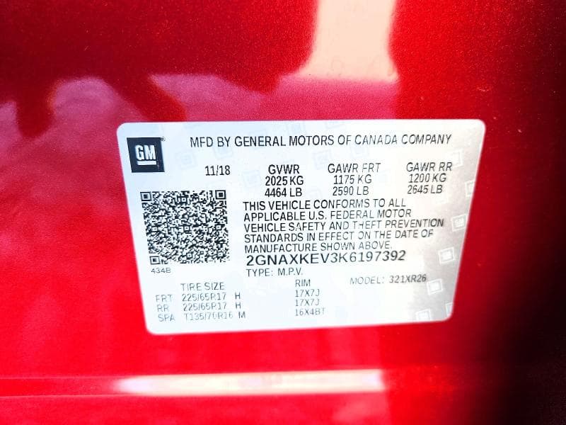 2019 CHEVROLET EQUINOX LT 13