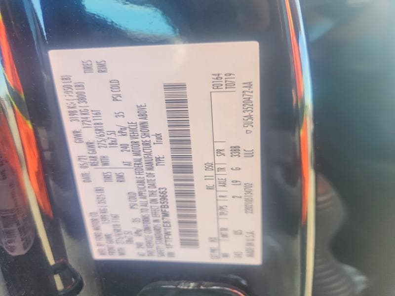 2021 FORD F150 SUPERCREW 12