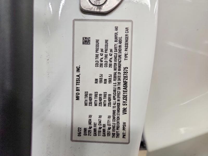 2022 TESLA MODEL 3 13