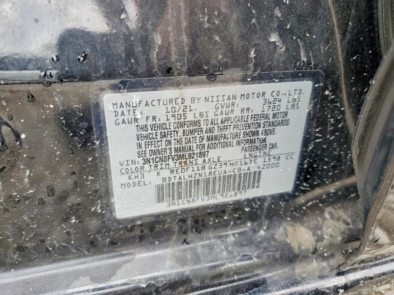 2021 NISSAN VERSA SR 12