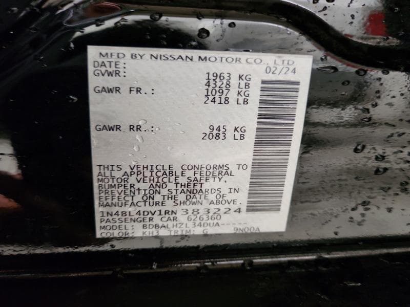 2024 NISSAN ALTIMA SV 13