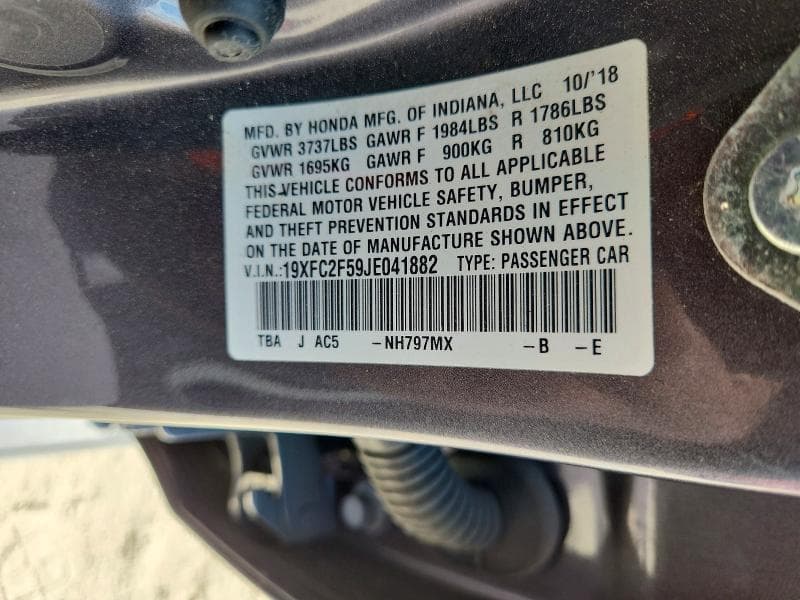 2018 HONDA CIVIC LX 13