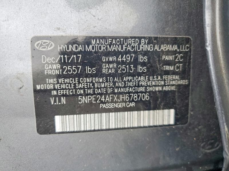 2018 HYUNDAI SONATA SE 13