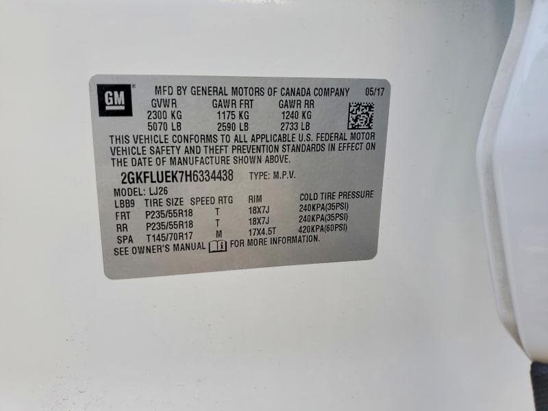 2017 GMC TERRAIN SLT 13