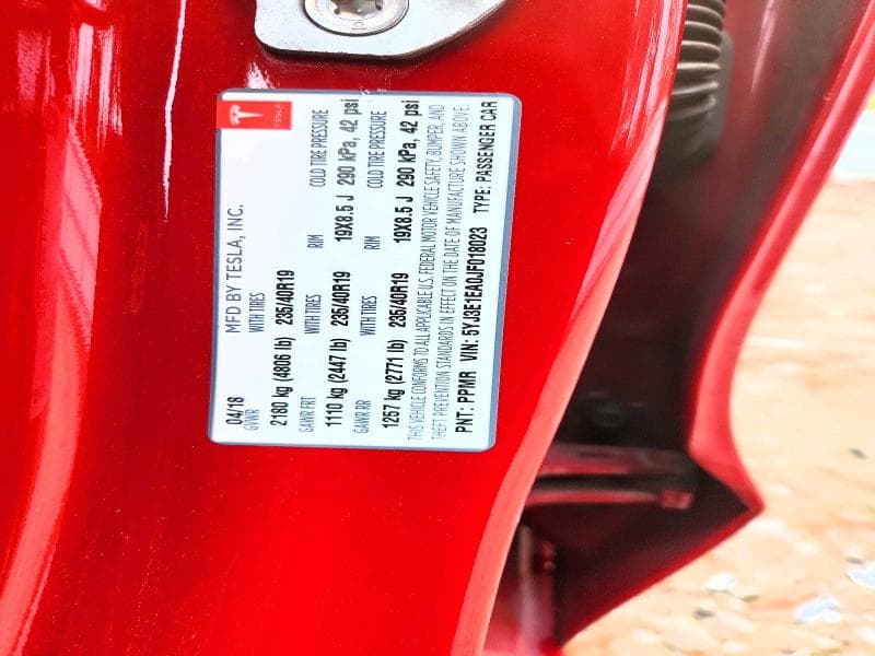 2018 TESLA MODEL 3 12