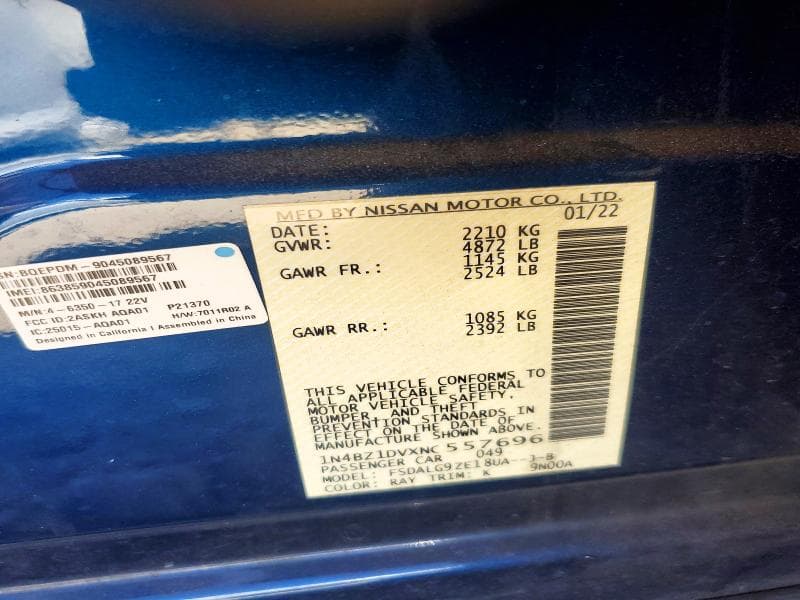 2022 NISSAN LEAF SL PLUS 13