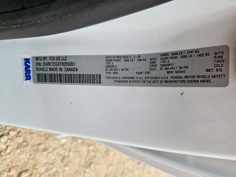 2026 CHRYSLER VOYAGER LX 13