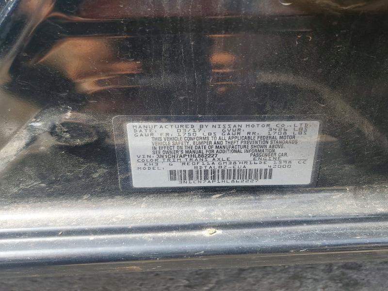 2017 NISSAN VERSA 1.6 SV 12