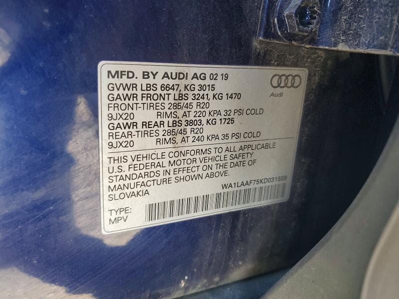 2019 AUDI Q7 PREMIUM PLUS 13
