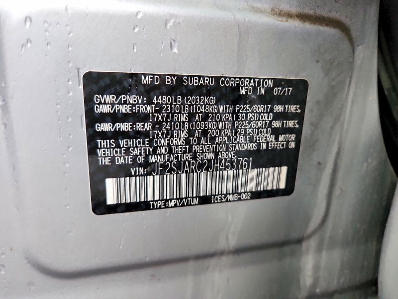 2018 SUBARU FORESTER 2.5I LIMITED 13
