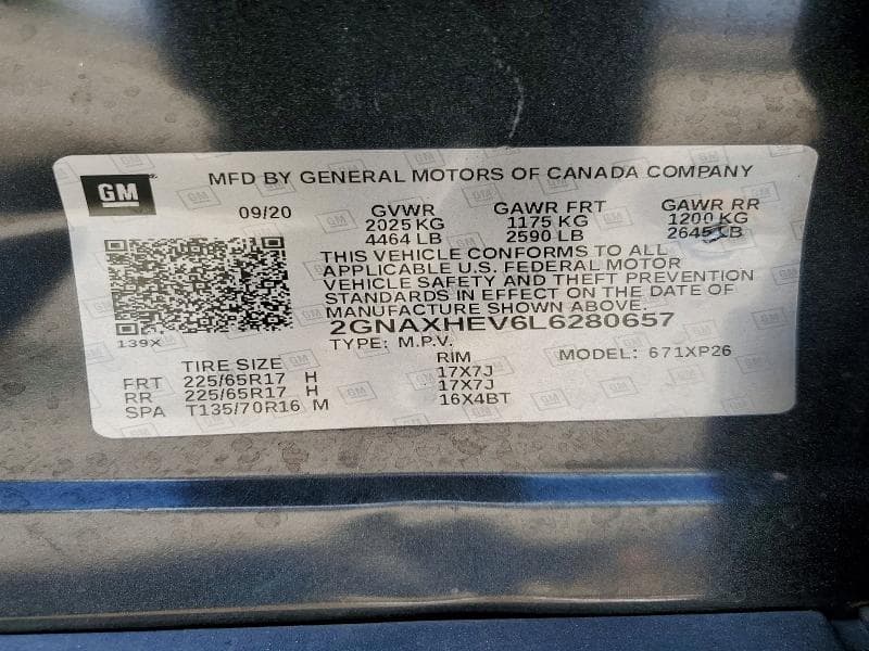 2020 CHEVROLET EQUINOX LS 13