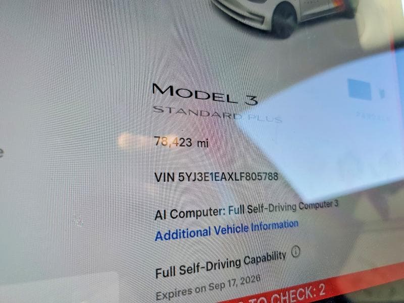 2020 TESLA MODEL 3 9