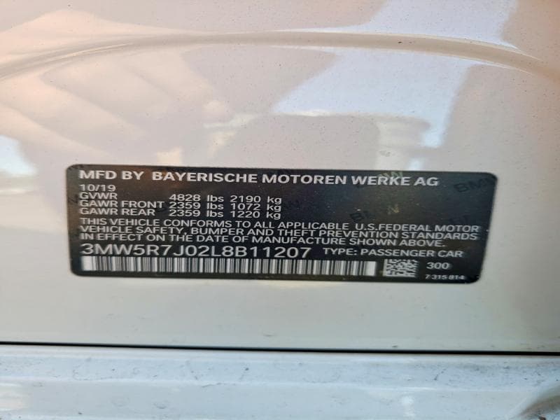 2020 BMW 330XI 12