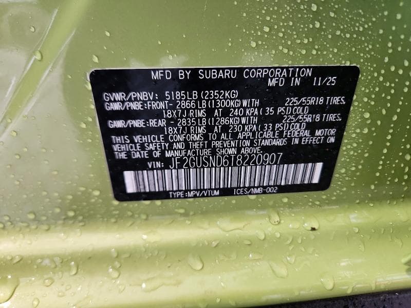 2026 SUBARU CROSSTREK LIMITED 14