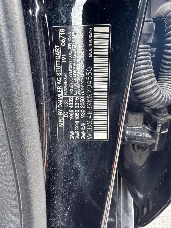 2019 MERCEDES-BENZ CLA 250 12