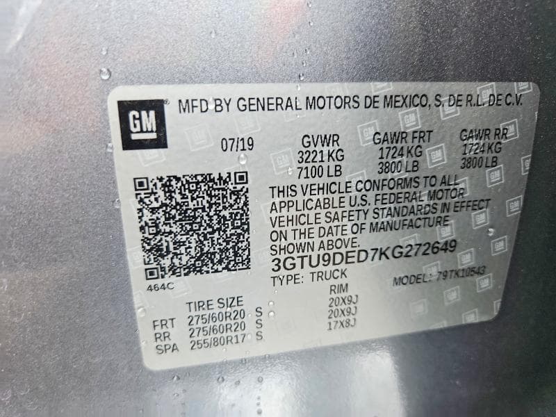 2019 GMC SIERRA K1500 SLT 12
