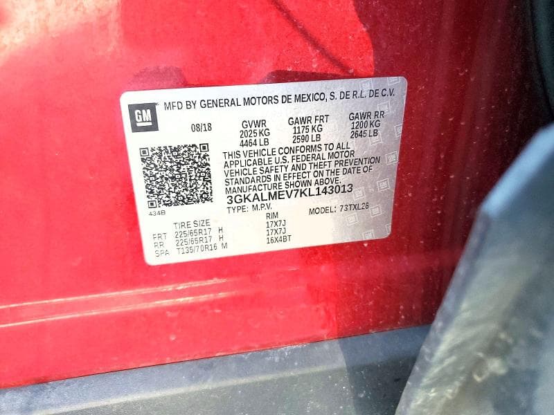 2019 GMC TERRAIN SLE 13